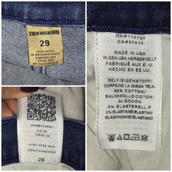 True Religion Ava High Rise Wide Leg Jean - Picture 7 of 8